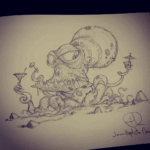 illustration d'une créature sous marine par Jean-Baptiste Monge ©™ all right reserved
